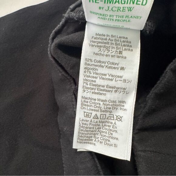 J Crew Factory Kelsey Flare Pant Size 12 Black Cropped Stretch Office Minimalist - Picture 5 of 11